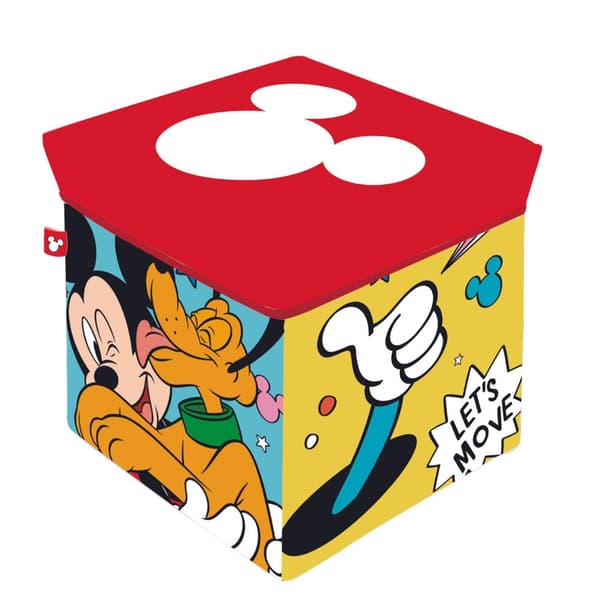 Disney Musse Pigg leksaksförvaring 30×30×30 cm - Praktisk och stilren lösning för ordning i barnrummet