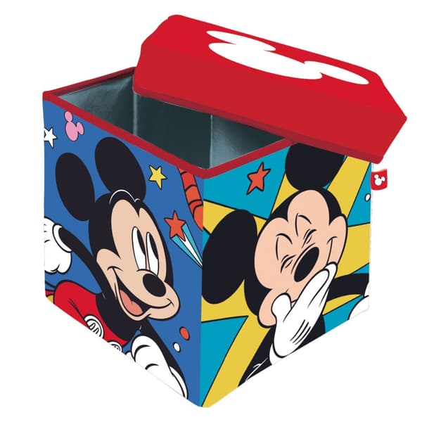 Disney Musse Pigg leksaksförvaring 30×30×30 cm - Praktisk och stilren lösning för ordning i barnrummet