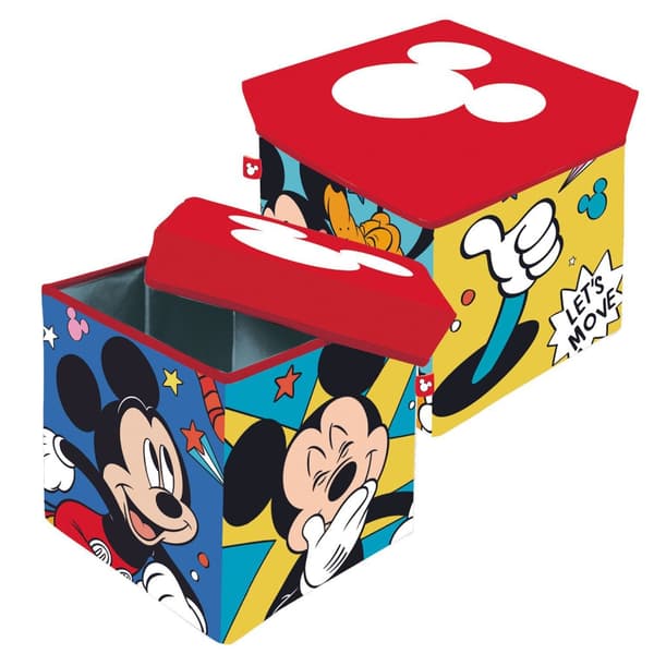 Disney Musse Pigg leksaksförvaring 30×30×30 cm - Praktisk och stilren lösning för ordning i barnrummet