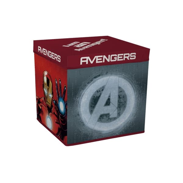 Avengers leksaksförvaring 30×30×30 cm - perfekt för att hålla ordning på dina superhjälteleksaker!