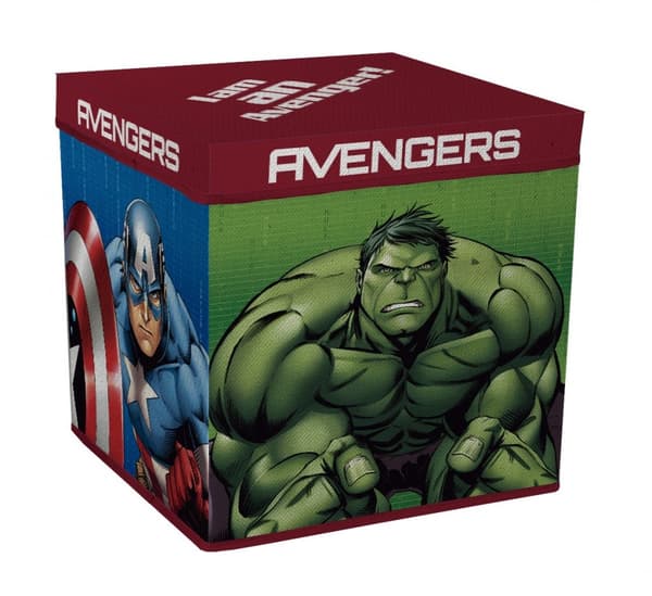 Avengers leksaksförvaring 30×30×30 cm - perfekt för att hålla ordning på dina superhjälteleksaker!