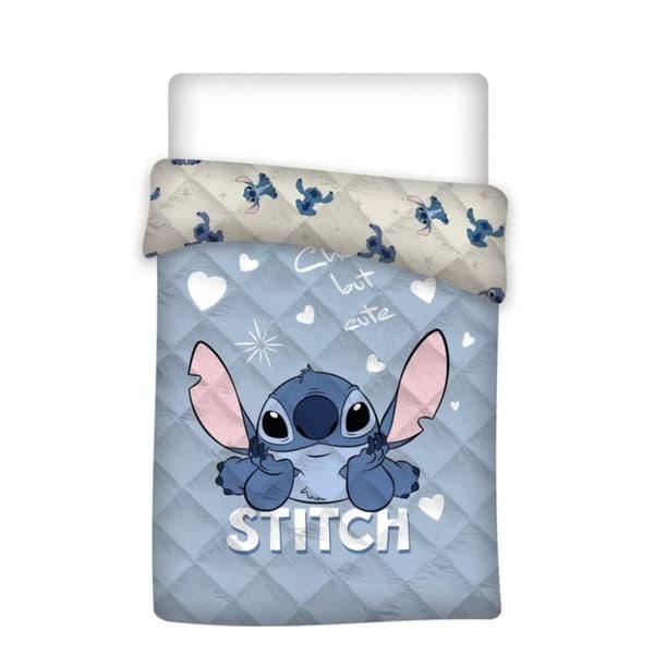 Disney Lilo & Stitch quiltad sängöverkast, täcke 140x200 cm