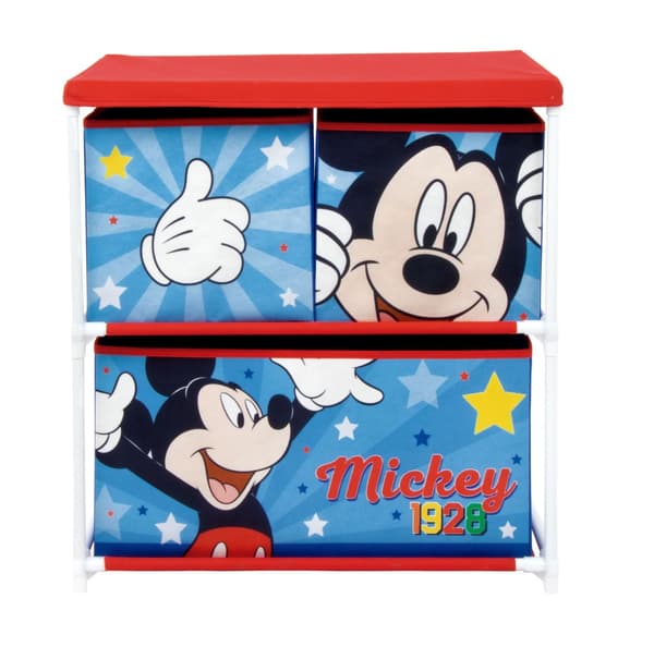 Disney Musse Pigg leksaksförvaring med 3 fack - 53x30x60 cm