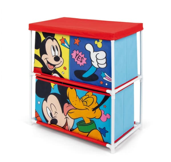 Disney Musse Pigg Pluto leksaksförvaring med 3 fack - 53x30x60 cm