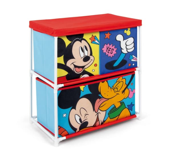 Disney Musse Pigg Pluto leksaksförvaring med 3 fack - 53x30x60 cm