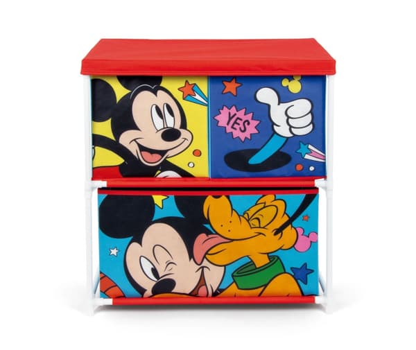 Disney Musse Pigg Pluto leksaksförvaring med 3 fack - 53x30x60 cm