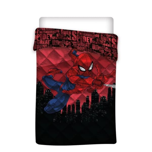 Spider-Man Ultimat quiltad sängöverkast, täcke 140x200cm