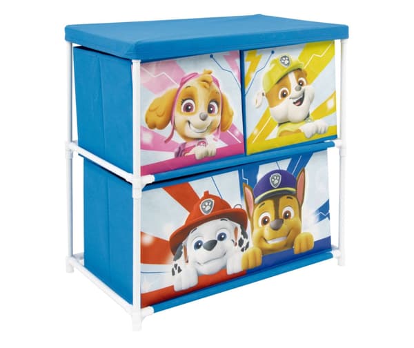 Paw Patrol 3-fack leksaksförvaring i hylla 53x30x60 cm