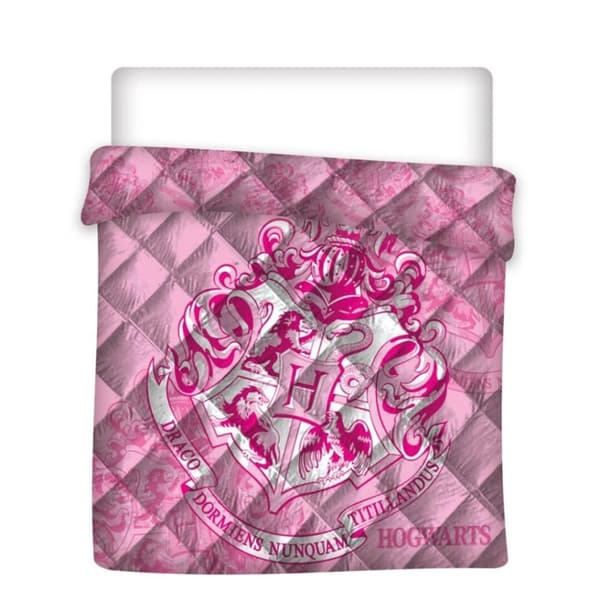 Harry Potter Hogwarts Rosa quiltad sängöverkast, duvet 240x220cm