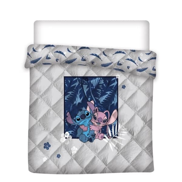 Disney Lilo & Stitch quiltad sängöverkast, täcke 240x220 cm