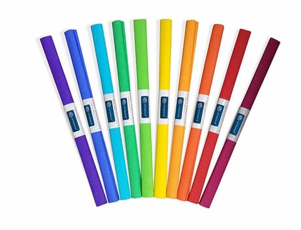 Presentpapper Fiorello - 190002 - Paket med 2 silkespapper 10 färger ()