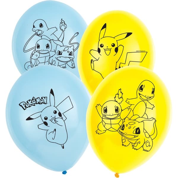 Pokémon Initialballong, 6 st 28 cm (11 tum)