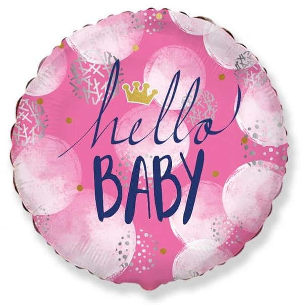 Foliballong Baby Hello Girl 48 cm