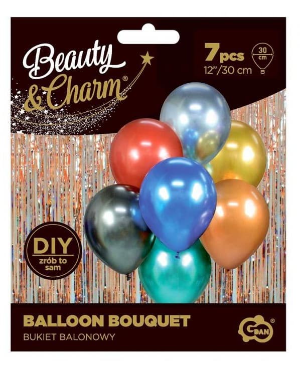 Färgglad ballongset 7 st 12 tum (30 cm)