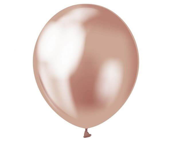 Platinarosa guldballonger, 7 stycken 12 tum (30 cm)