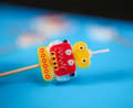 Miniatyrbilde 4 av 4: Robot Future tårtljus, set med 5 ljus