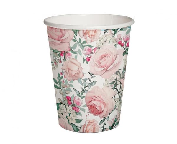 Gorgeous Roses Pappersmuggar 6 st 250 ml