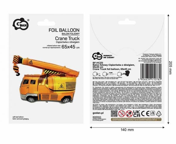 Bilkran Folieballong 65 cm