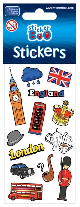 Sticker Set med Resemotiv från England
