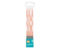 Miniatyrbilde 2 av 2: Färgglad Candy Apricot Peach Tårtljusset, 6 Delar