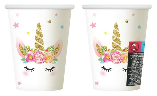 Unicorn Star pappersmuggar 6 stycken 266 ml