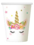 Miniatyrbilde 1 av 2: Unicorn Star pappersmuggar 6 stycken 266 ml