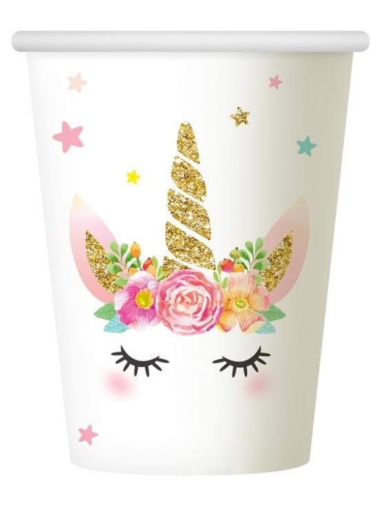 Unicorn Star pappersmuggar 6 stycken 266 ml