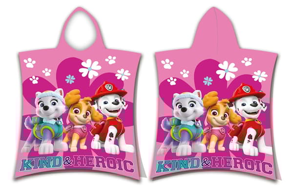 Paw Patrol Heroisk strandhandduk poncho 50x115 cm