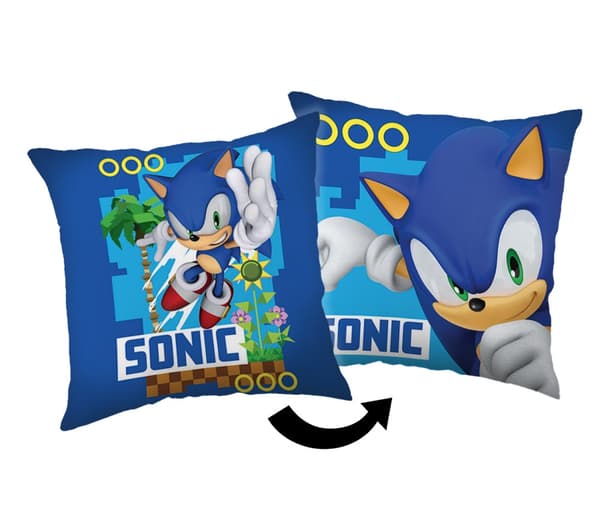 Dekorativ kudde Sonic the Hedgehog Coin Chase 40x40 cm
