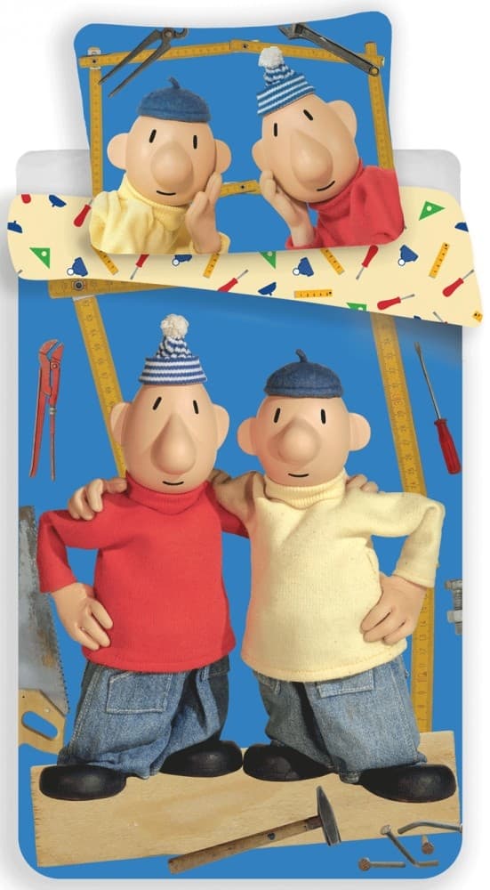 Pat och Mat sängkläder set 140×200 cm, 70×90 cm