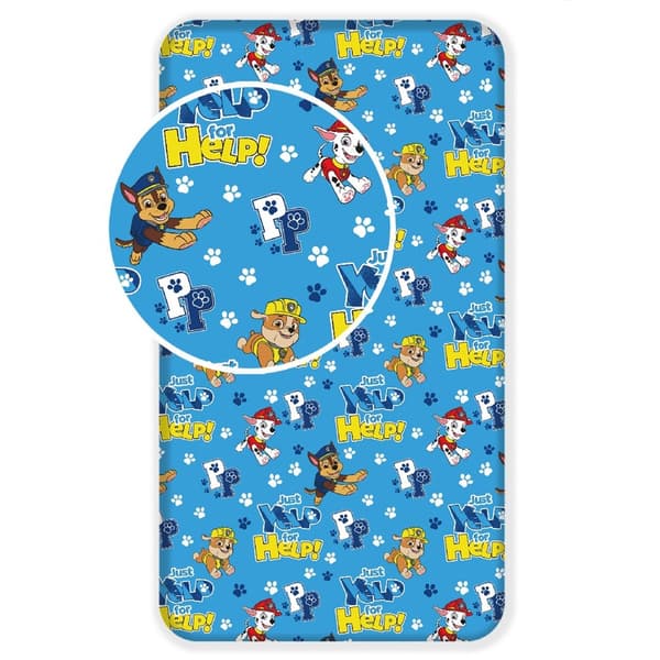 Paw Patrol Yelp påslakan 90x200 cm
