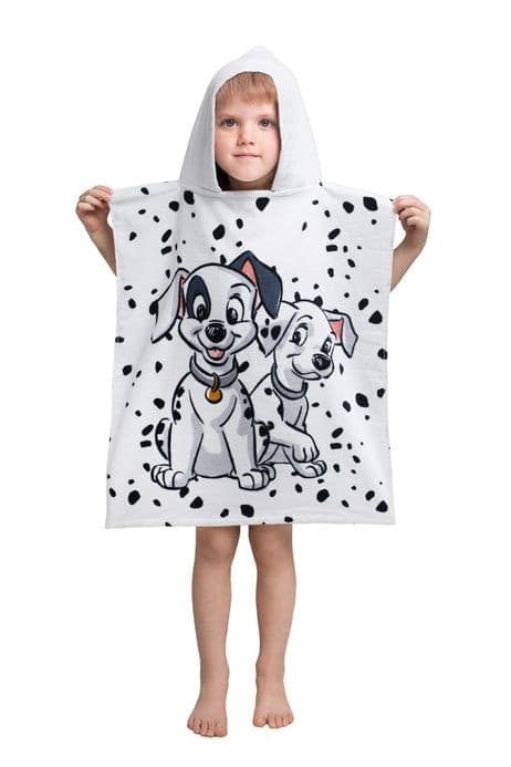 Disney 101 Dalmatiner strandhandduk poncho 50x115 cm