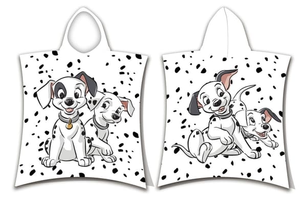 Disney 101 Dalmatiner strandhandduk poncho 50x115 cm