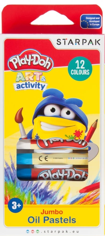 Play-Doh oljepastellkrita i 12 färger