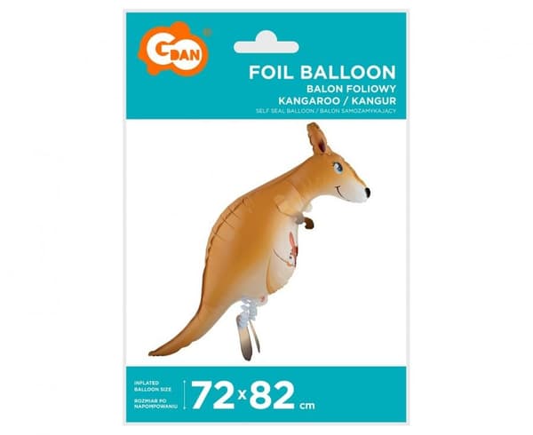 Känguru 82 cm gångande folieballong