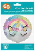 Miniatyrbilde 2 av 2: Unicorn Pastellfolieballong 36 cm