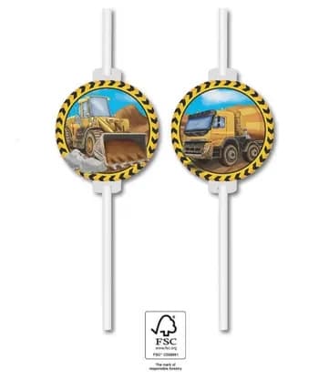 FSC-certifierade pappersstråar från Construction Grabber, 4-pack