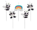 Miniatyrbilde 1 av 4: Söt panda tårtljus, ljussats 5 delar