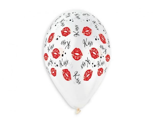 Ballonger med kärlekspuss, 5 stycken 33 cm (13 tum)