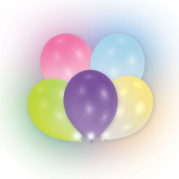 Färgglada upplysande LED-ballonger, 12 stycken 11 tum (27,5 cm)