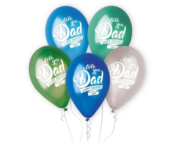 Ballonger till Fars Dag, 5 st 33 cm (13 tum)