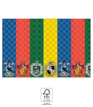 Harry Potter Hogwarts Houses pappersdukar 120x180 cm FSC