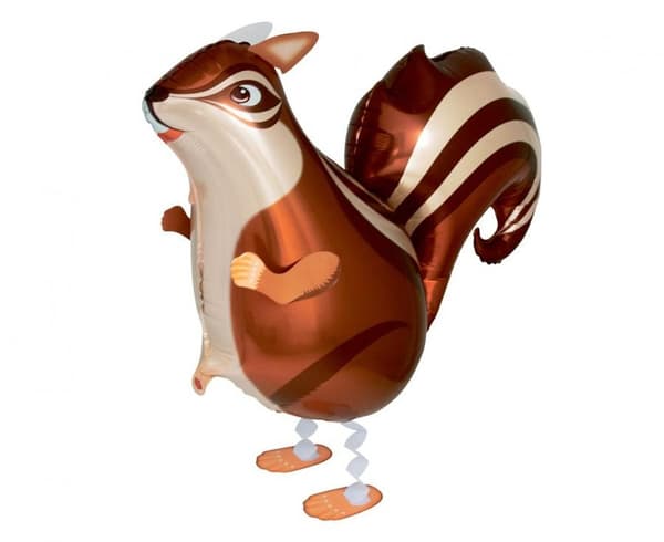 Chipmunk Ekorre, gående folieballong 55 cm