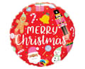 Miniatyrbild 1 av 2: Merry Christmas dekorationer, folieballong 46 cm