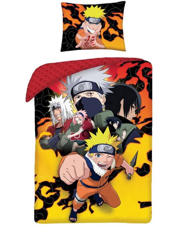 Naruto sängkläder set 140×200 cm, 70×90 cm