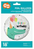Pikkukuva 2 / 2: Crocodile Happy Birthday folieballong 36 cm