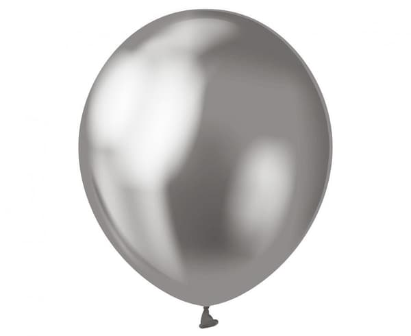 Platinagrå färg, grå ballonger, 7 stycken 30 cm (12 tum)