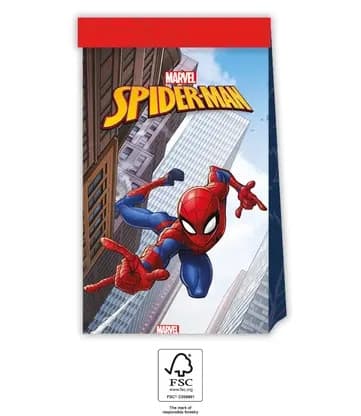 Spiderman Papperspåse 4-pack för brottsbekämpning FSC