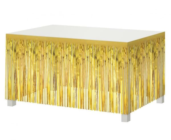B&C Guld Party Dekoration för Bord 300 cm