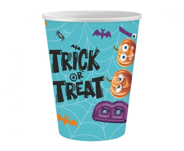 Halloween Boo pappersmuggar 6 st 250 ml